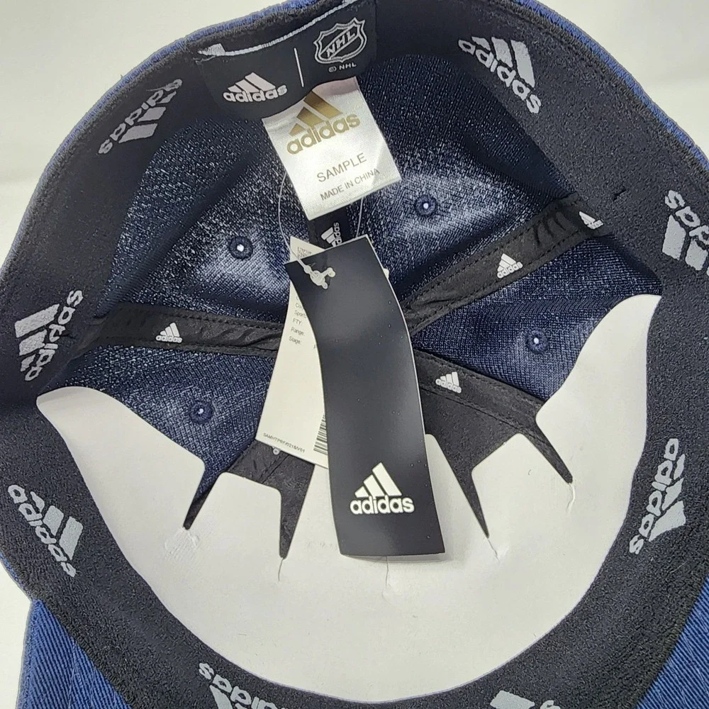 Adidas Hat Mens OSFA Navy Blue St. Louis Blues NHL Coach Stretch Flex GK1263 NEW